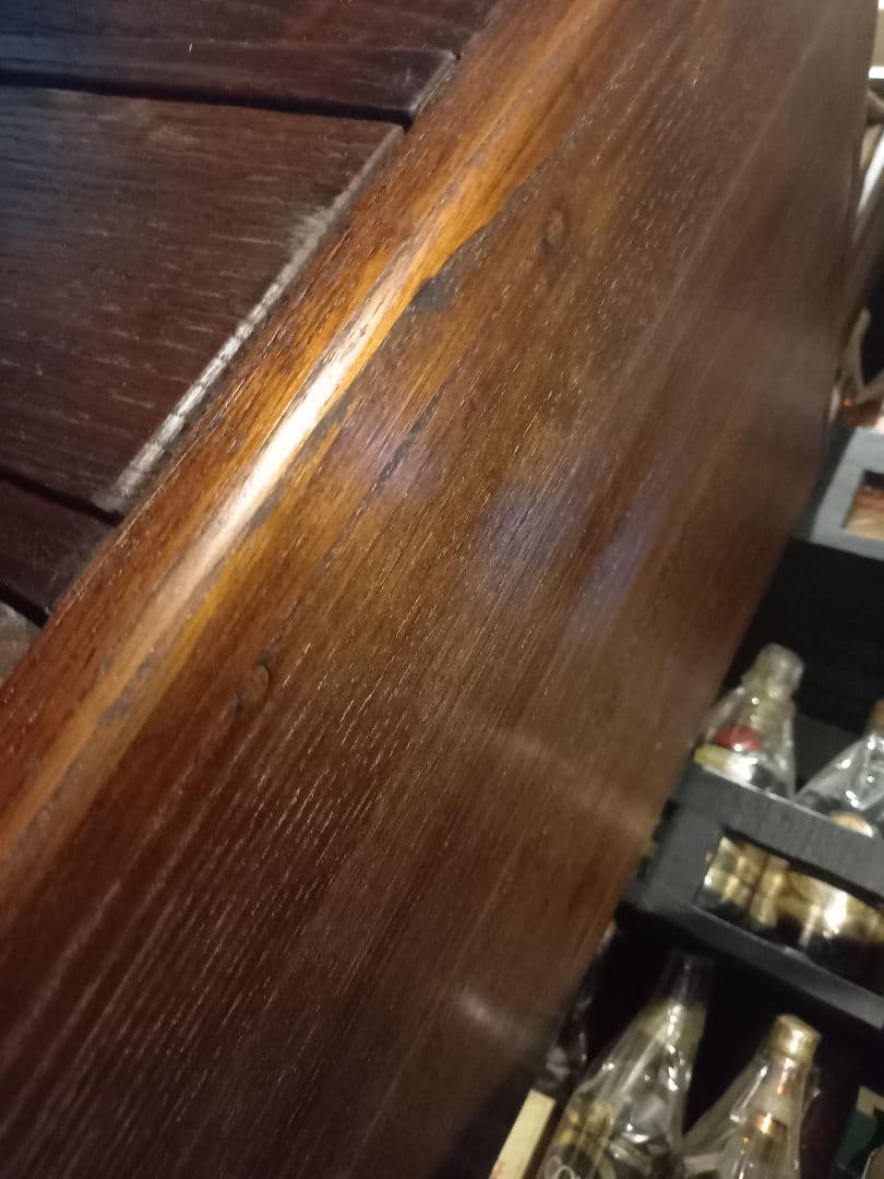 1950's　ヴィンテージ　ドロワー　欅　無垢材　継ぎ組み　細工　真鍮　金具