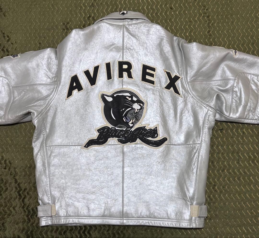 ぎ*︎様 下値下げ‼️ AVIREX 革ジャン　グレー　激レア‼️