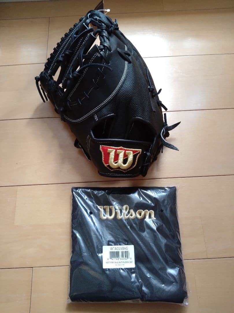 Wilson　硬式左投げファーストミット　ブラック　WBW101120ウィルソン