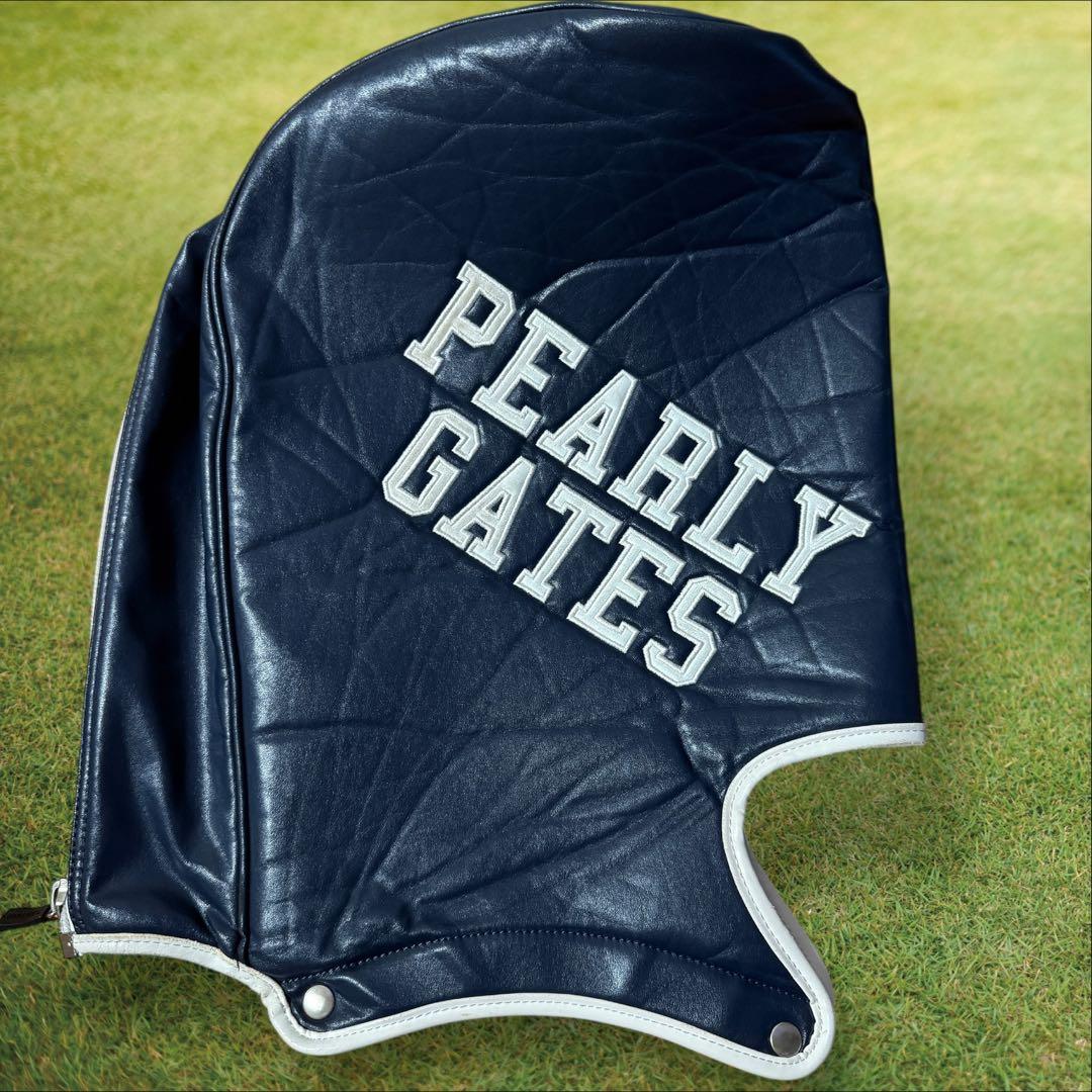 パーリーゲイツ　キャディバッグ　ショルダー式　スタンド式　軽量　紺　ネイビー