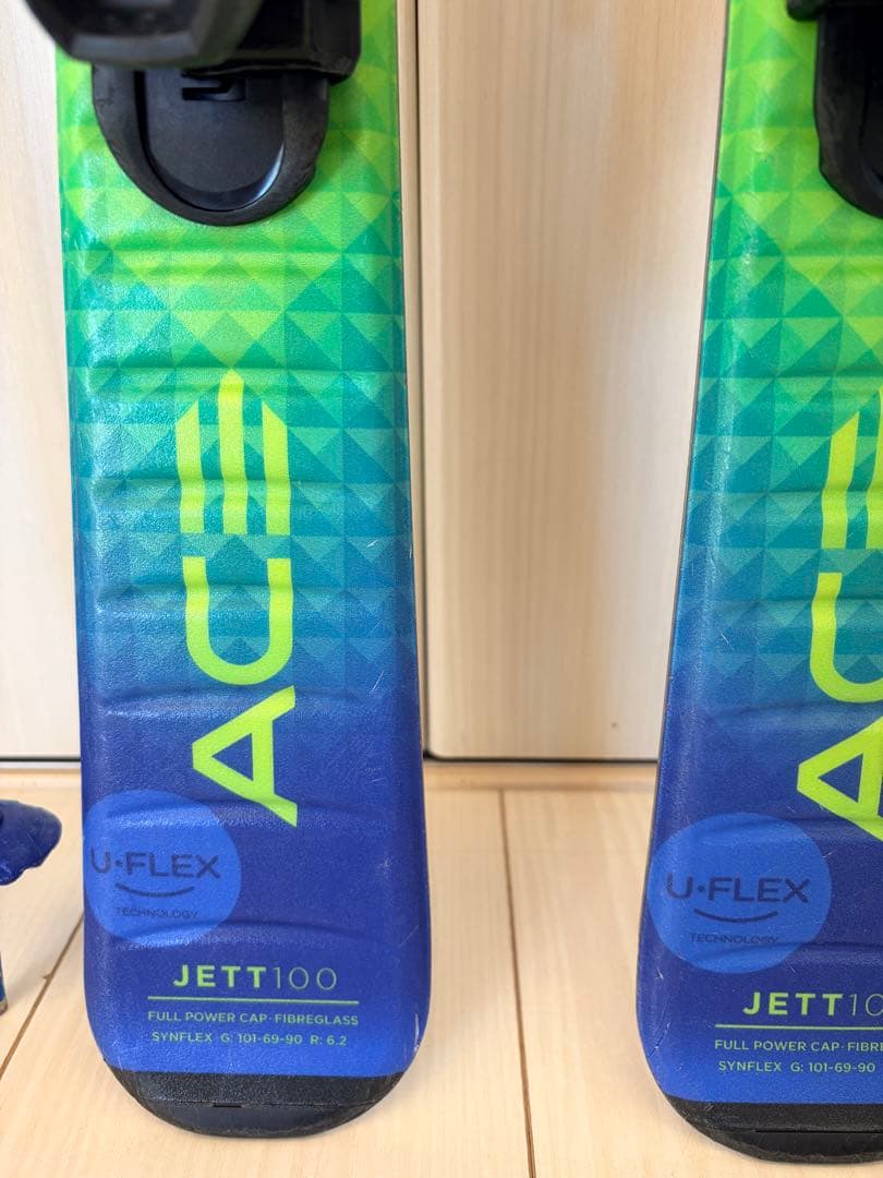 Elan 子供用スキー板 100cm ストック　3歳　4歳　5歳　6歳　7歳