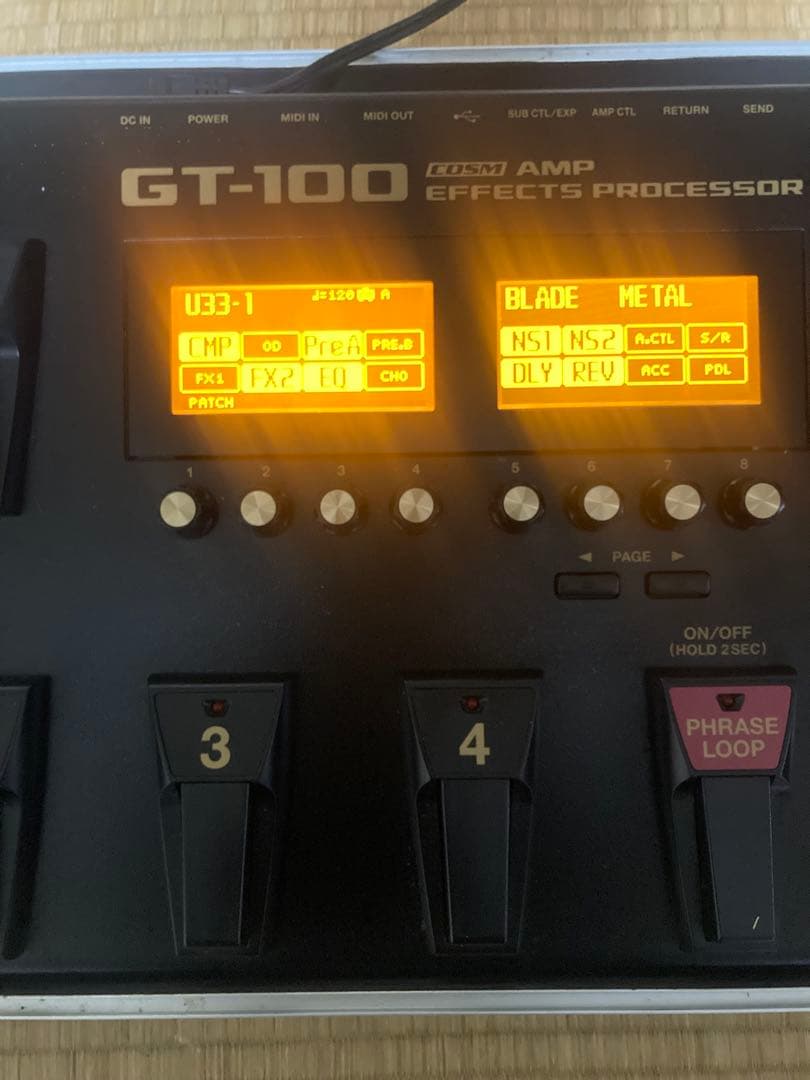 BOSS GT-100 マルチエフェクター　ケース付き