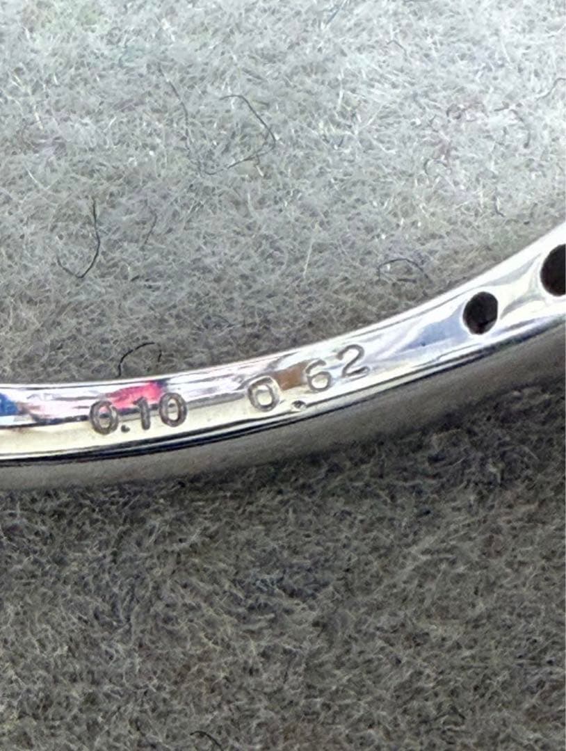 美品！綺麗！！ pt９５０　ダイヤ　計0.72ct リング