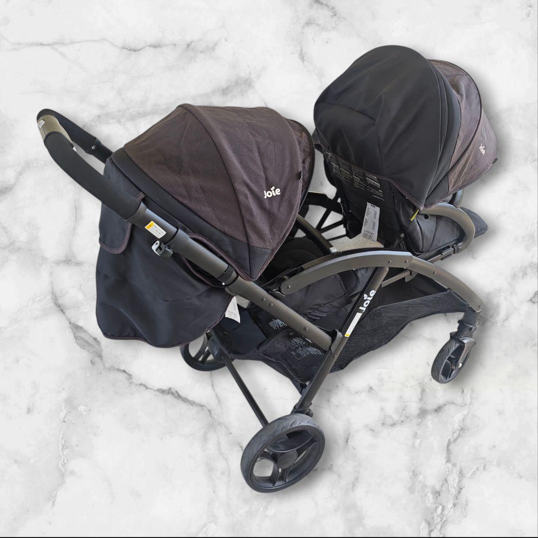 【双子・年子におすすめ】Joie エヴァライトデュオ 二人乗りベビーカー