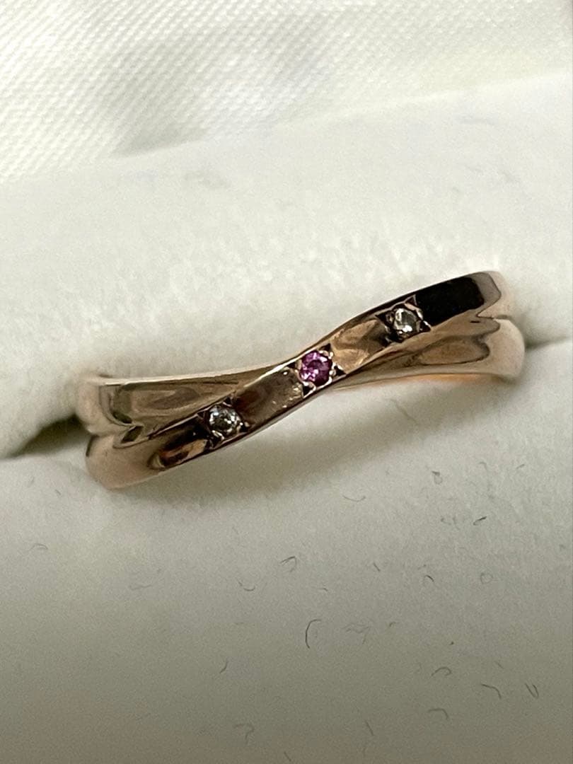 K10PGクロスデザインリング