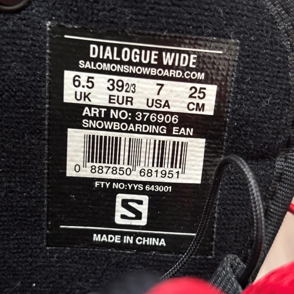 美品 SALOMON DIALOGUE WIDE スノーボードブーツ
