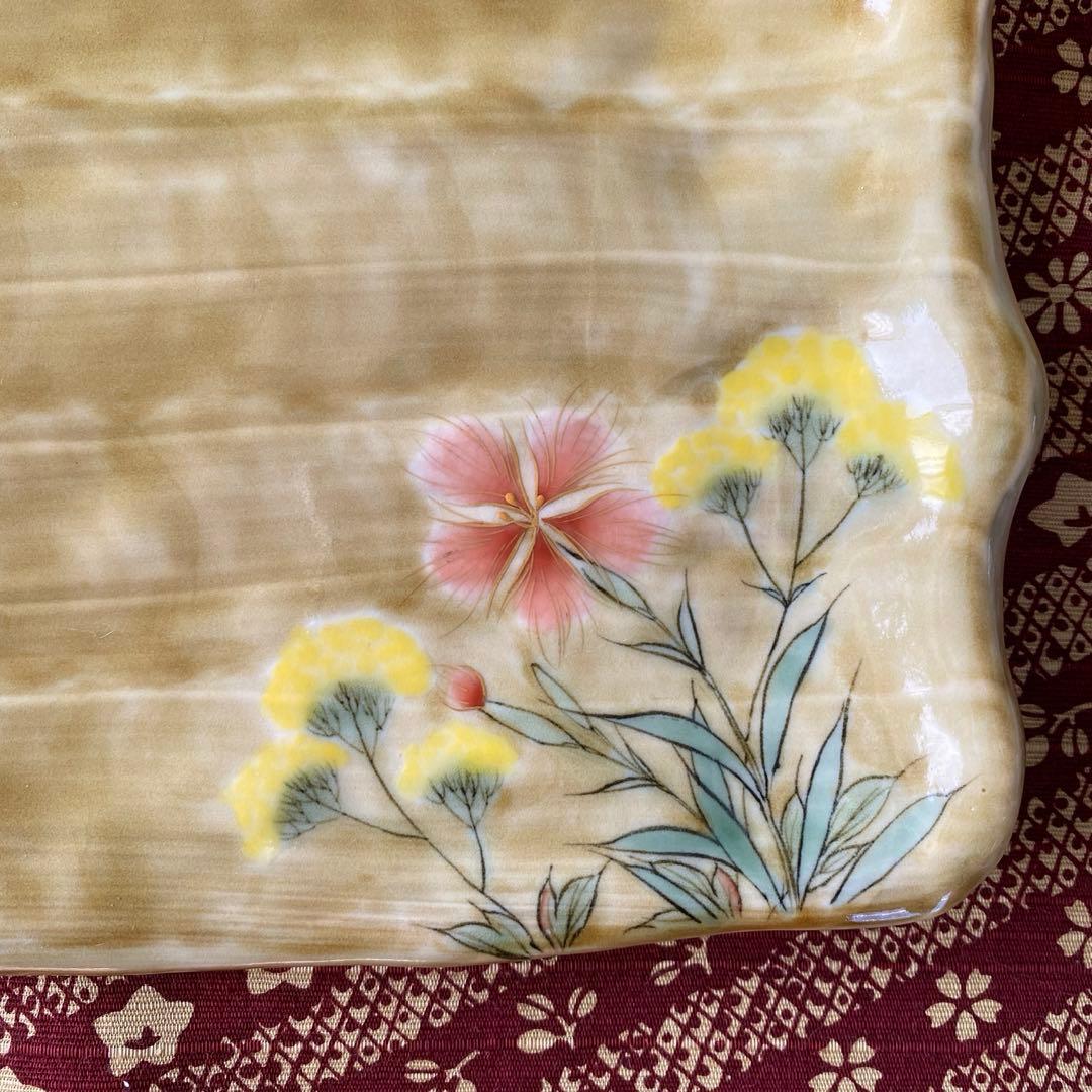 京都　清水焼　陶あん　大皿　29cm