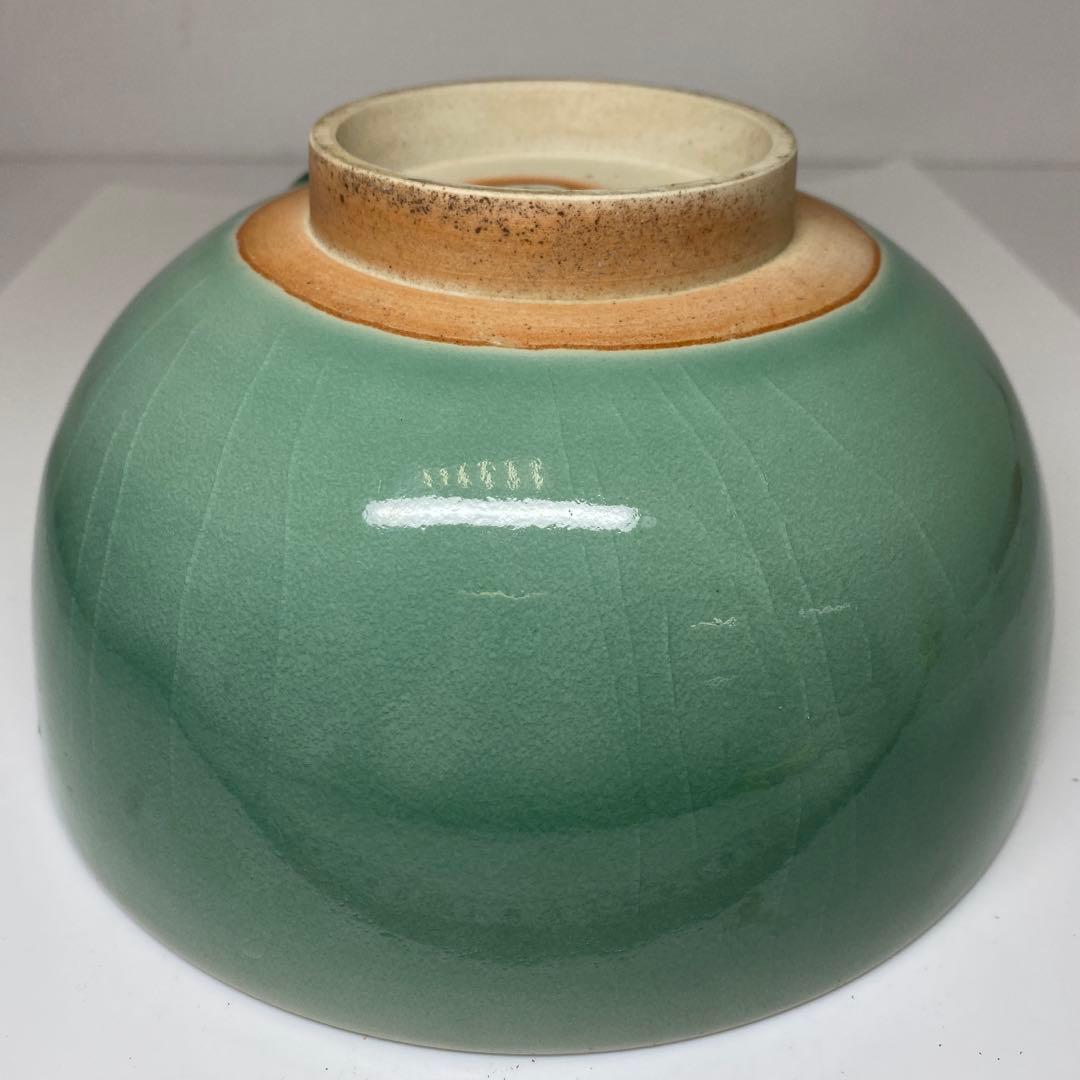 名工　中島宏　青磁鉢　タトチ　直径約20cm 東N7-1018①