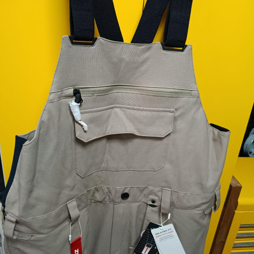 スノーボード　ボルコム　ビブパンツ　ブラウン　Lサイズ　新品