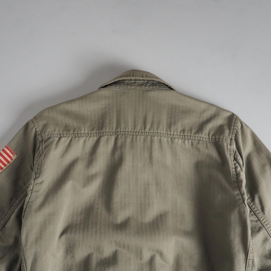 ラルフローレン　フライトジャケット　ミリタリージャケット　ワッペン　美品