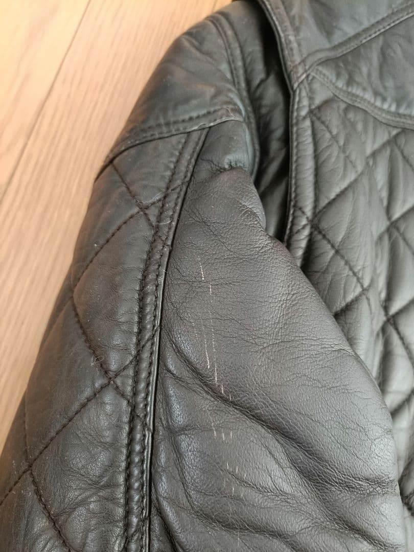 ティンバーランド　ライダースキルティングジャケット　M 　ブラウン