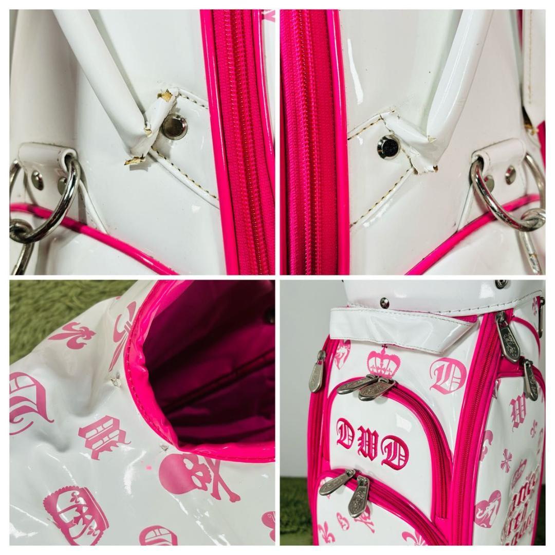 ダンスウィズドラゴン キャディバッグ カート式 5分割 エナメル 大人気モデル