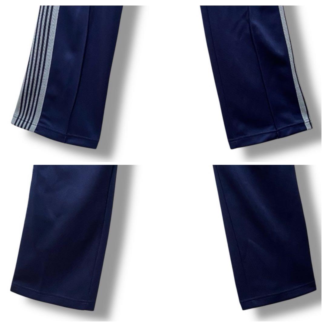 【極美品・タグ付き】Needles ニードルス トラックパンツ 紺 M 刺繍ロゴ