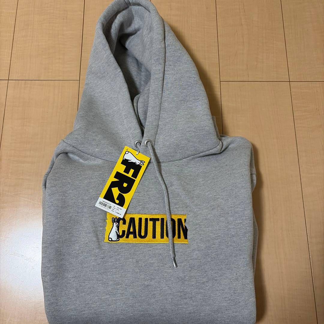 FR2 パーカー　ボックスロゴ　グレー　L