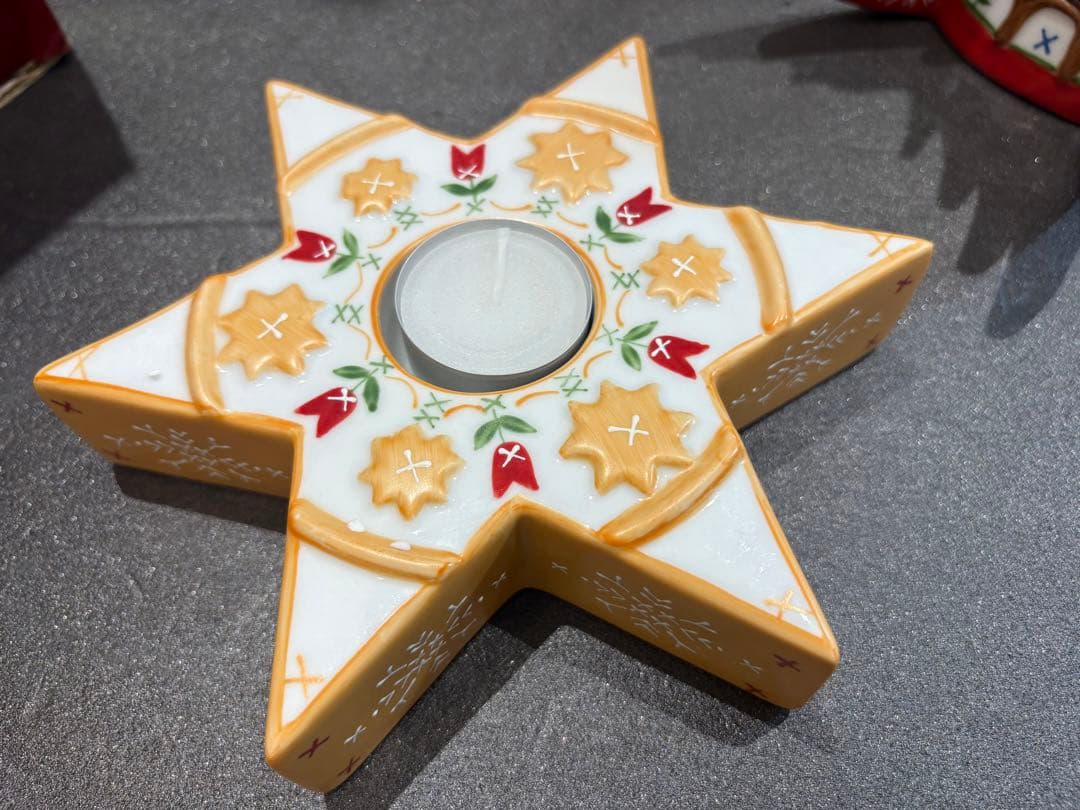 【レア・箱入】ビレロイ＆ボッホ　陶器　クリスマスツリー　キャンドルホルダー