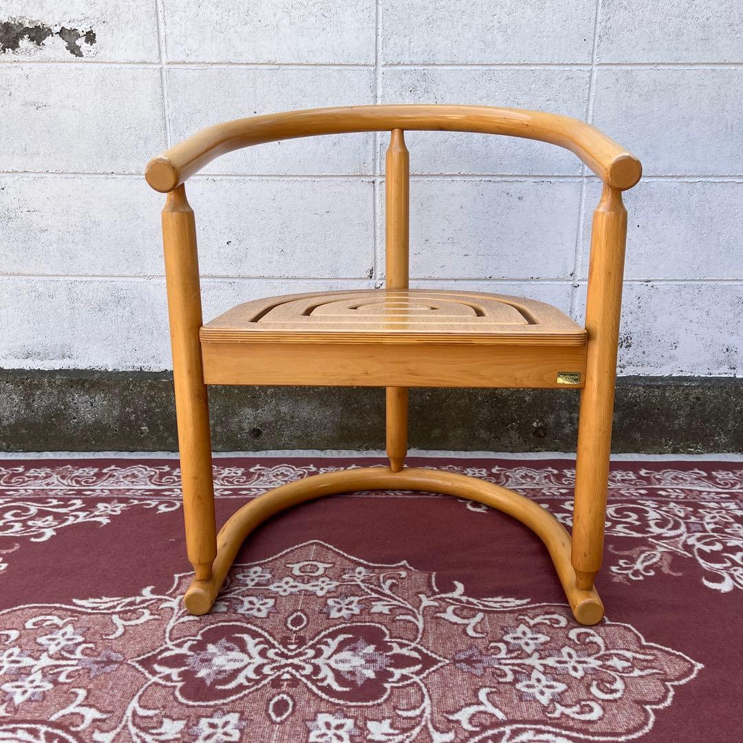 古家具ビンテージ品◾️National 木製家具 アームチェア 木製チェア