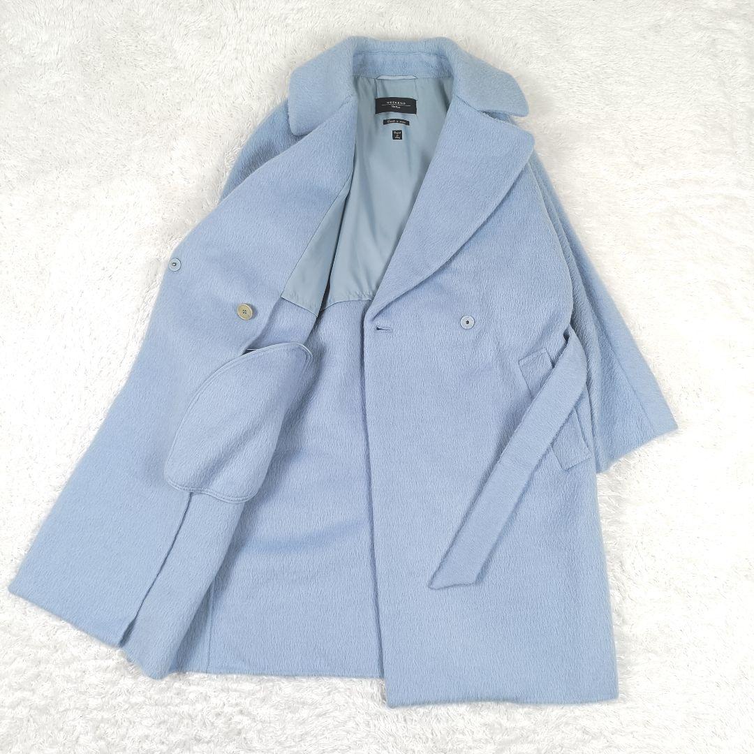 マックスマーラウィークエンド クチートアマーノ アルパカ ベルテッドコート 36