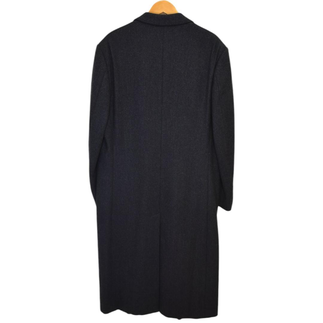 ARMANI COLLEZIONI カシミヤ混ヘリンボーンチェスターコート