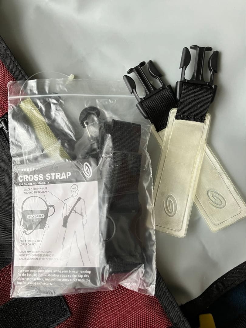 【新品】TIMBUK2 メッセンジャーバッグ Sサイズ 旧ロゴ タグ付 エンジ