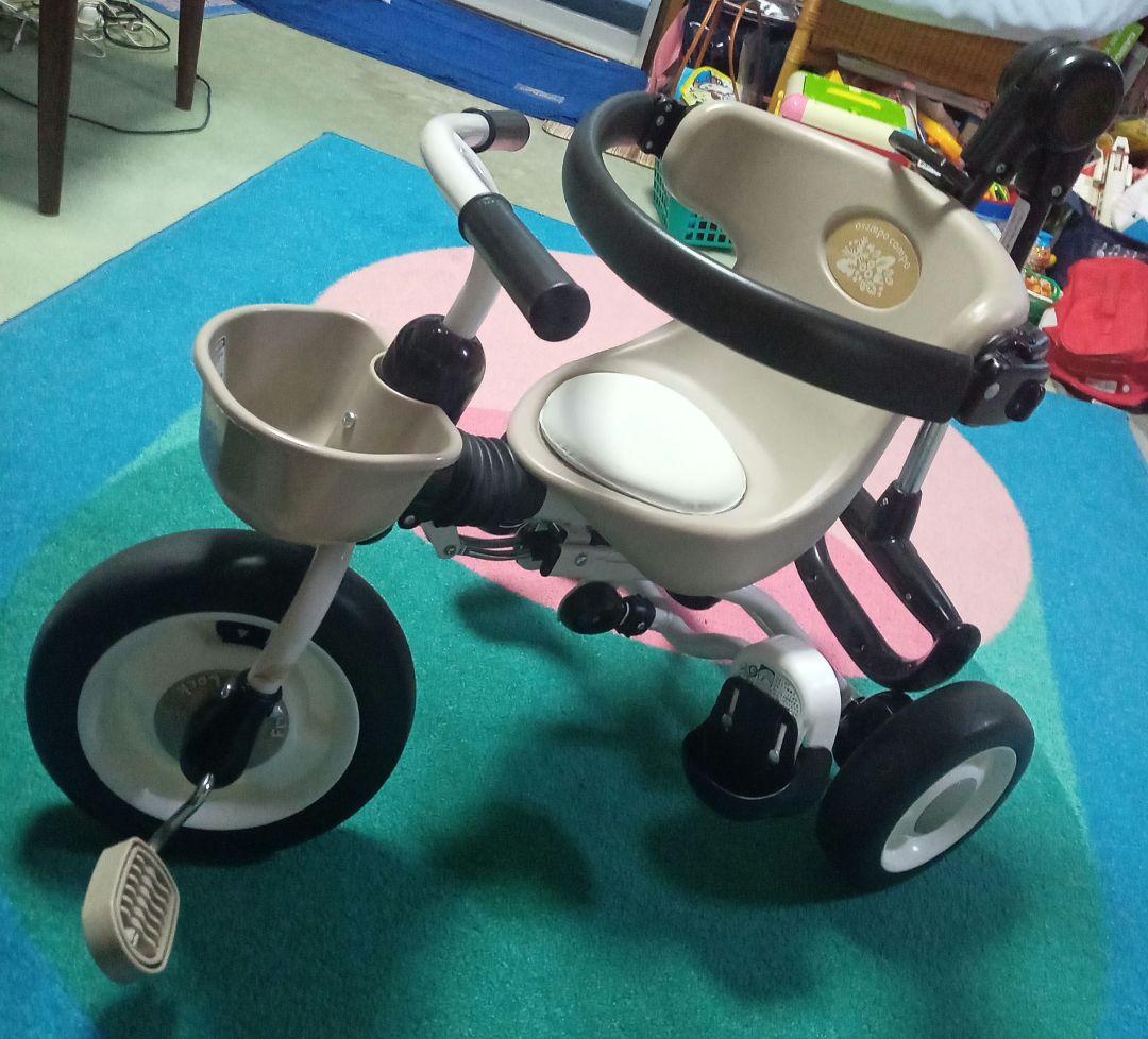 osampo compo ベージュ 折りたたみ三輪車 カジ切り トイザらス限定