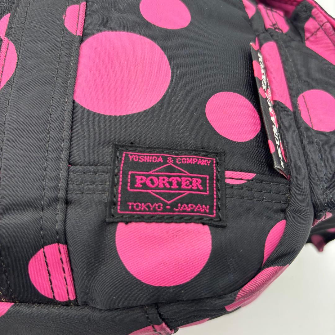 限定品PORTER ポーターX-girl 草間彌生 ボストンバッグ 水玉 ピンク