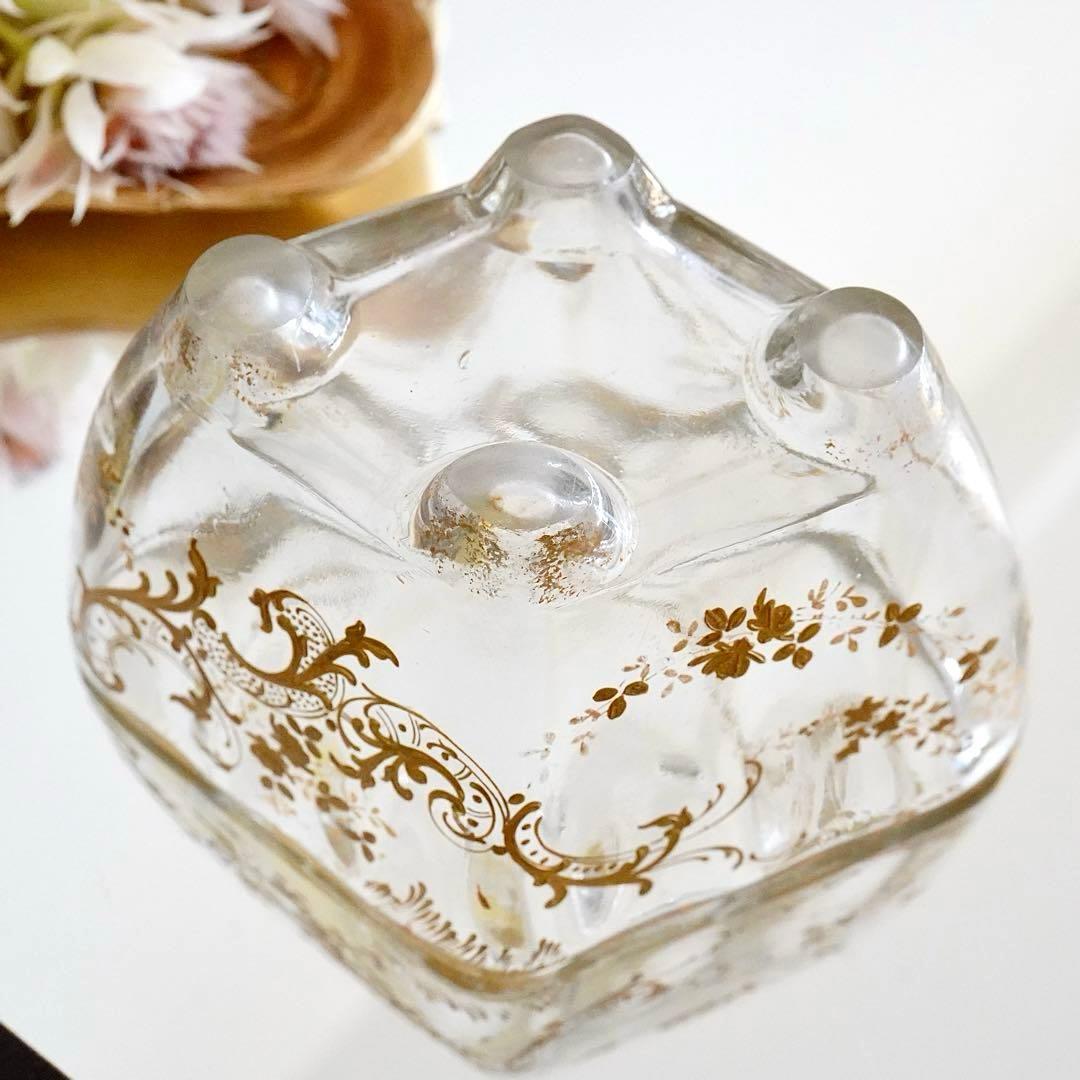 希少★金彩オールドバカラBACCARATルイ15様式★脚付花器ジャルディニエール