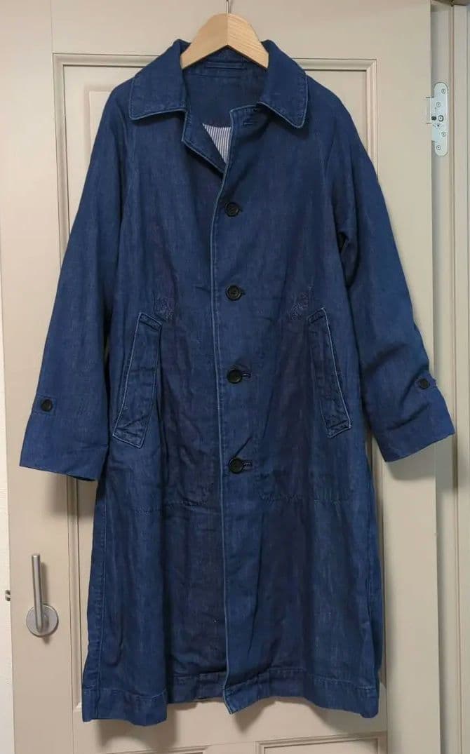 45R コットンリネンのデニムコート サイズ1