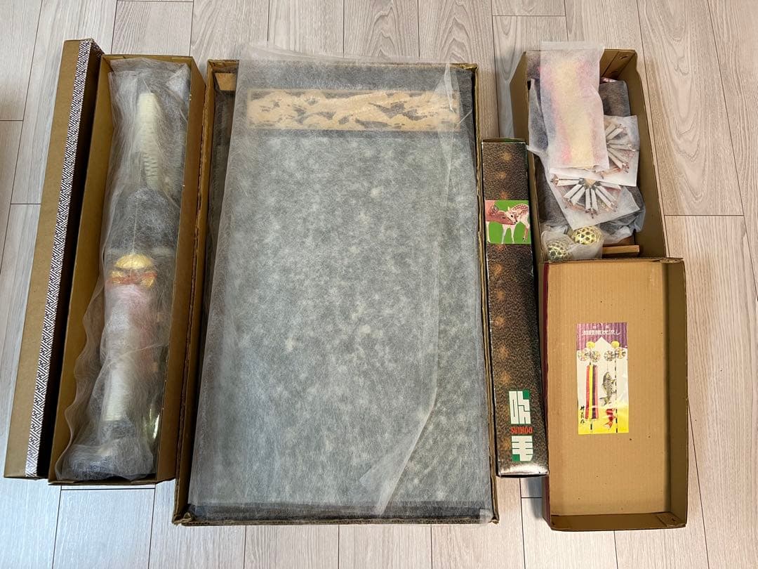 【美品】【昭和レトロ】　☆光玉作☆ 端午の節句☆ 鎧兜平飾りセット売り　①鎧兜