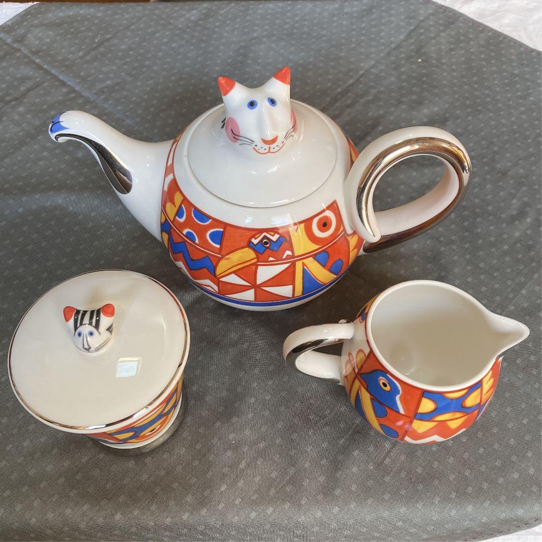 Villeroy & Boch ビレロイ & ボッホ 猫ティーセット