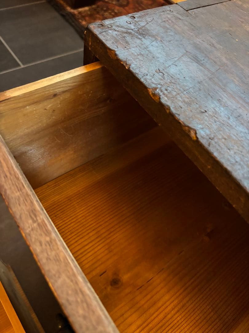 木製タンス アンティーク　箪笥　テレビボード　昭和レトロ　架台