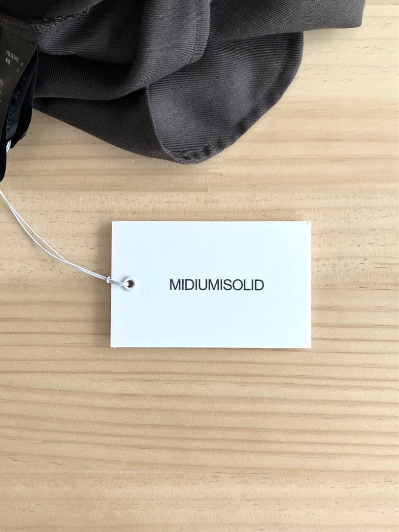 タグあり極美品 MIDIUMISOLID 洗える ワンピース ベルト ポンチョ