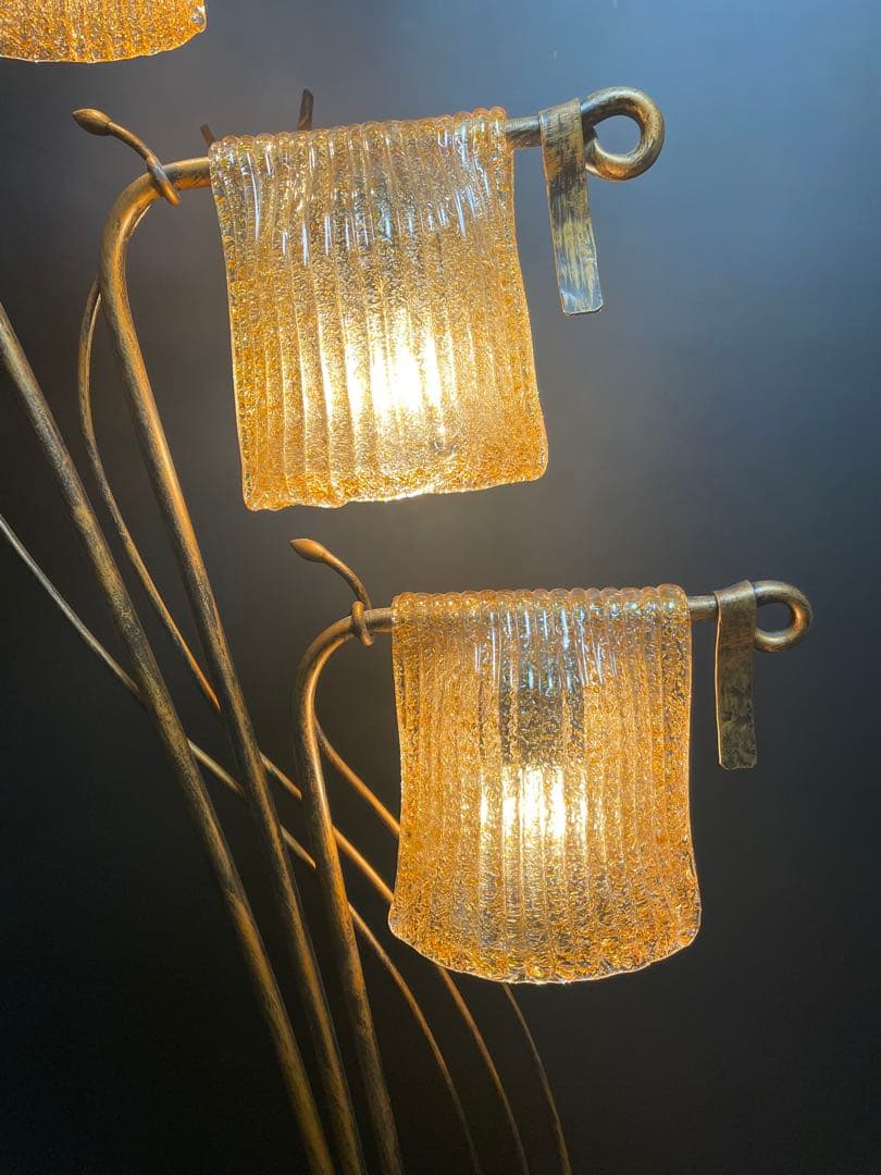 クリンカ　ガラスシェード　フロアスタンドランプ