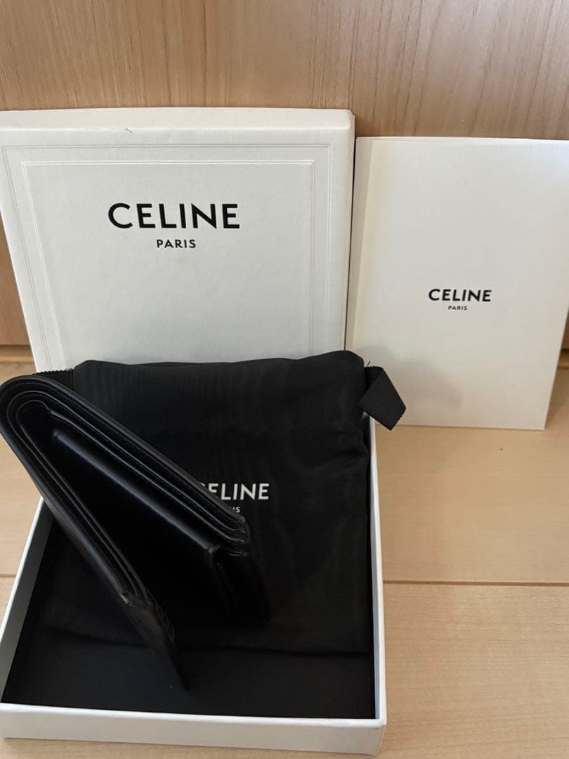 CELINE 二つ折り財布 ダークブラウン