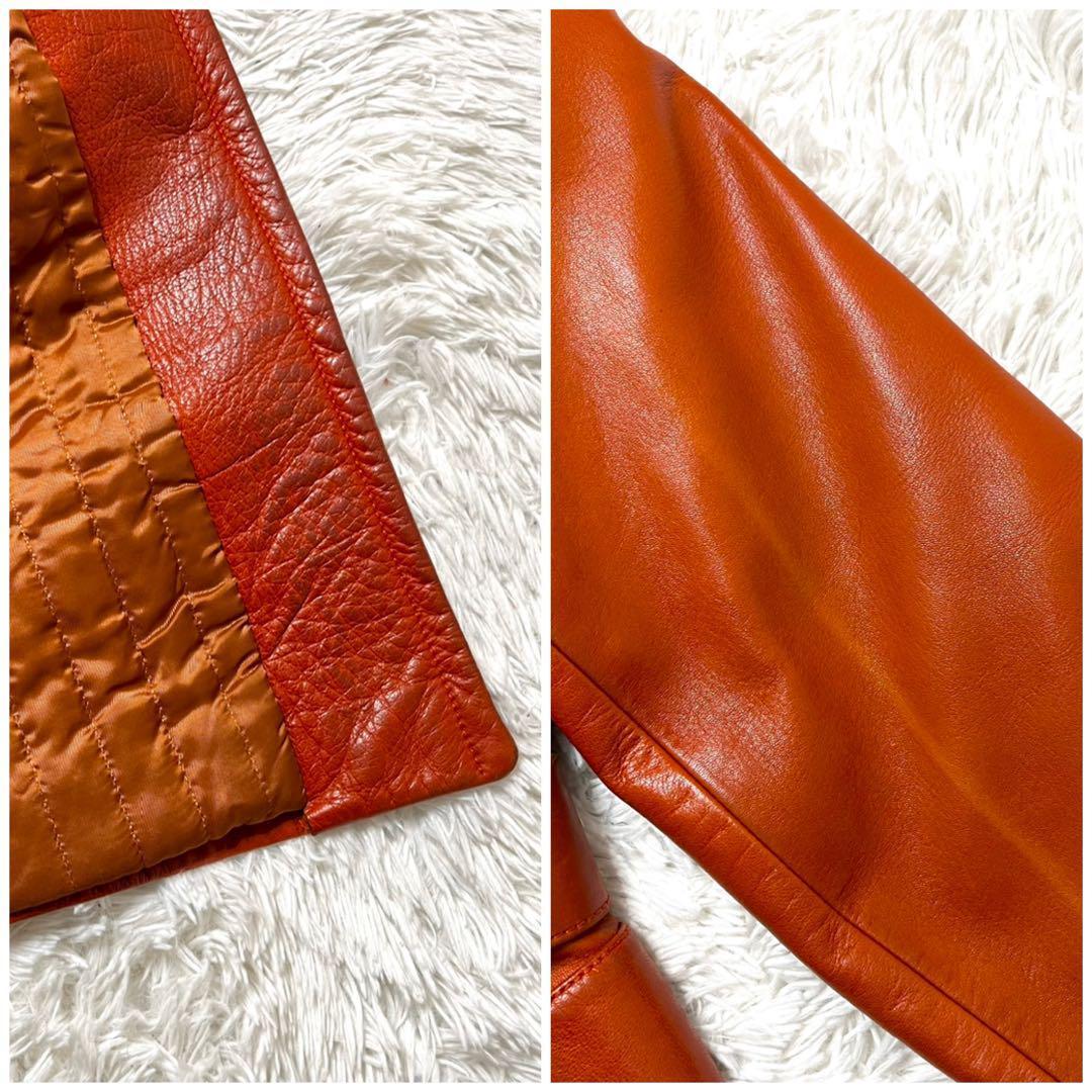 【極希少】美品 サンタクローチェ レザー 本革 トレンチコート イタリア製