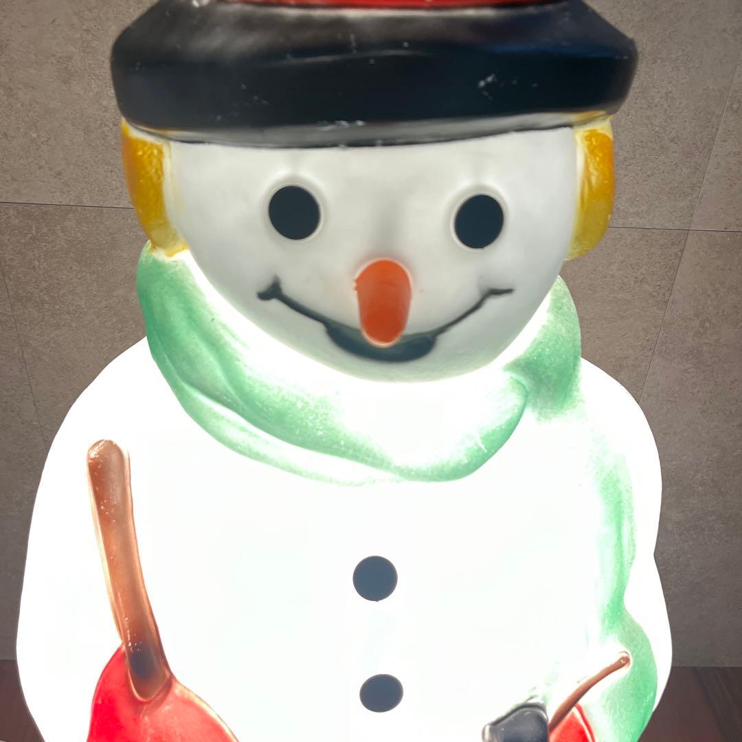 クリスマス　雪だるま　イルミネーション　光る　スノーマン　イルミネーションライト