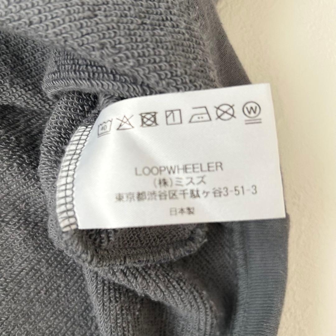 LOOPWHEELER ループウィラー クルーネックスウェット グレー L