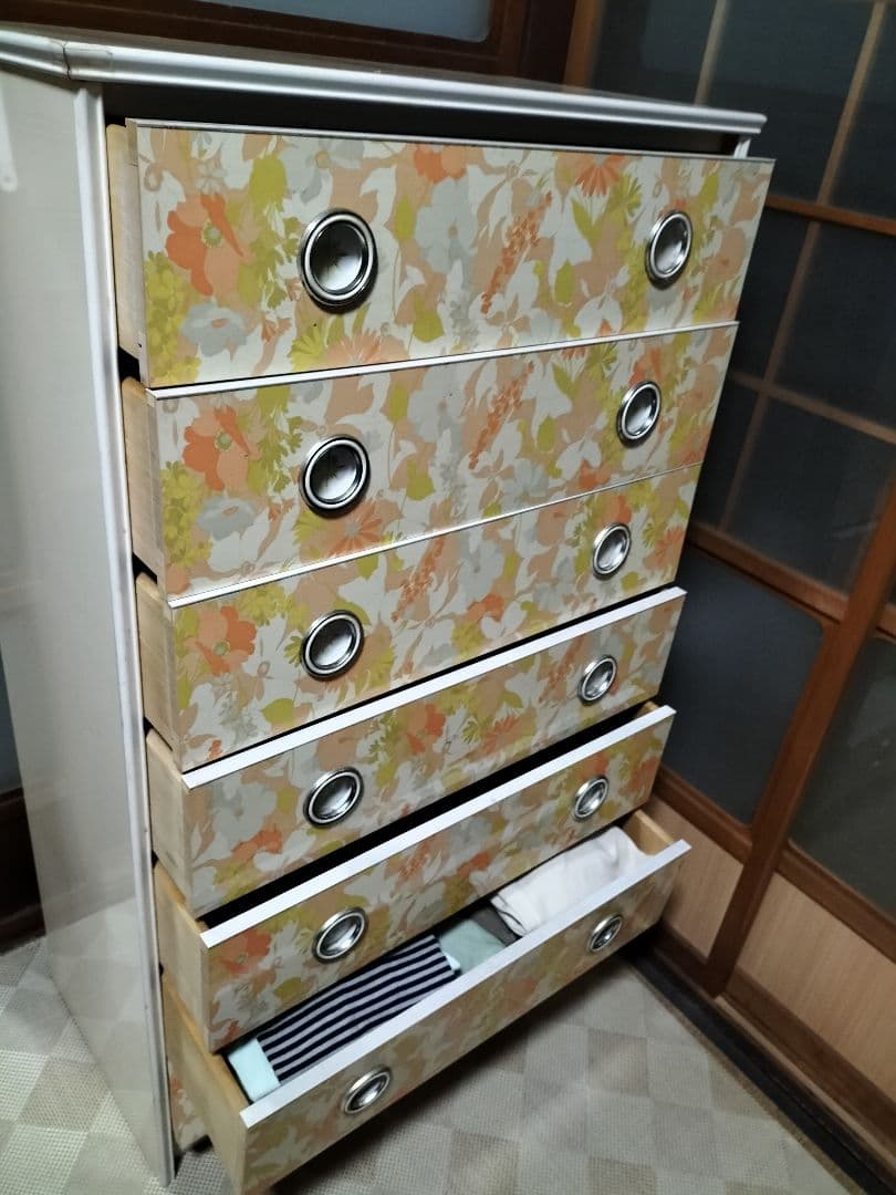 レトロポップタンス７段　必ず商品説明必読お願いします。