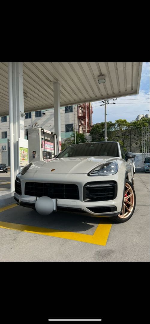 Porsche カイエンクーペ ブラック新品丸型灰皿