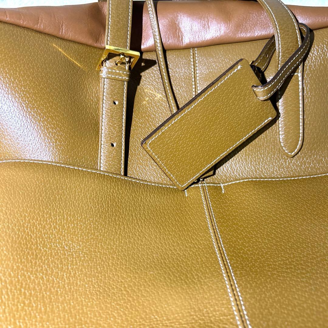 展示品　未使　希少　WAKO 和光　ボストンバック　レザー　ブラウン　鍵付