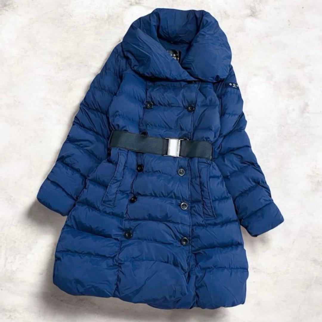 美品 TATRAS アゴーニャ ダウンコート ダウンジャケット ネイビー M