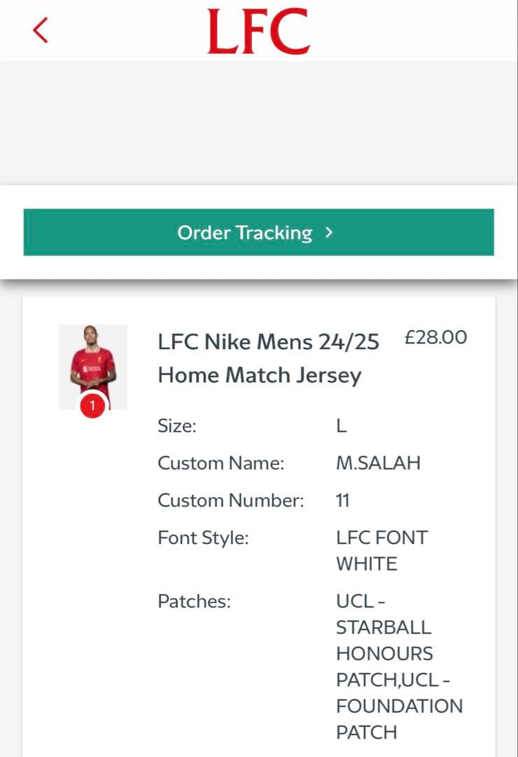 リヴァプール サラー ユニフォーム 24/25