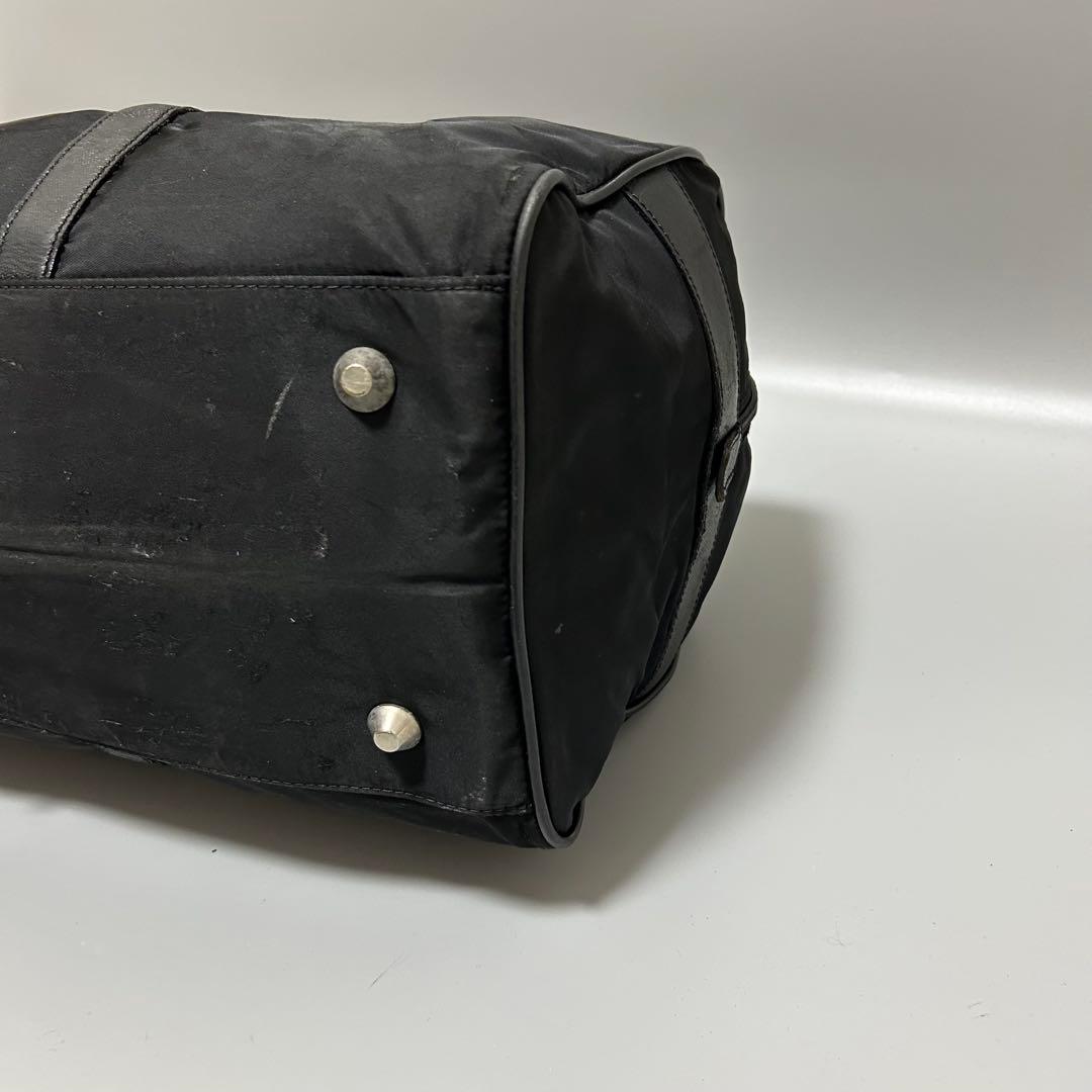 PRADA プラダ ボストンバッグ トラベルバッグ 三角プレート 大容量 黒色