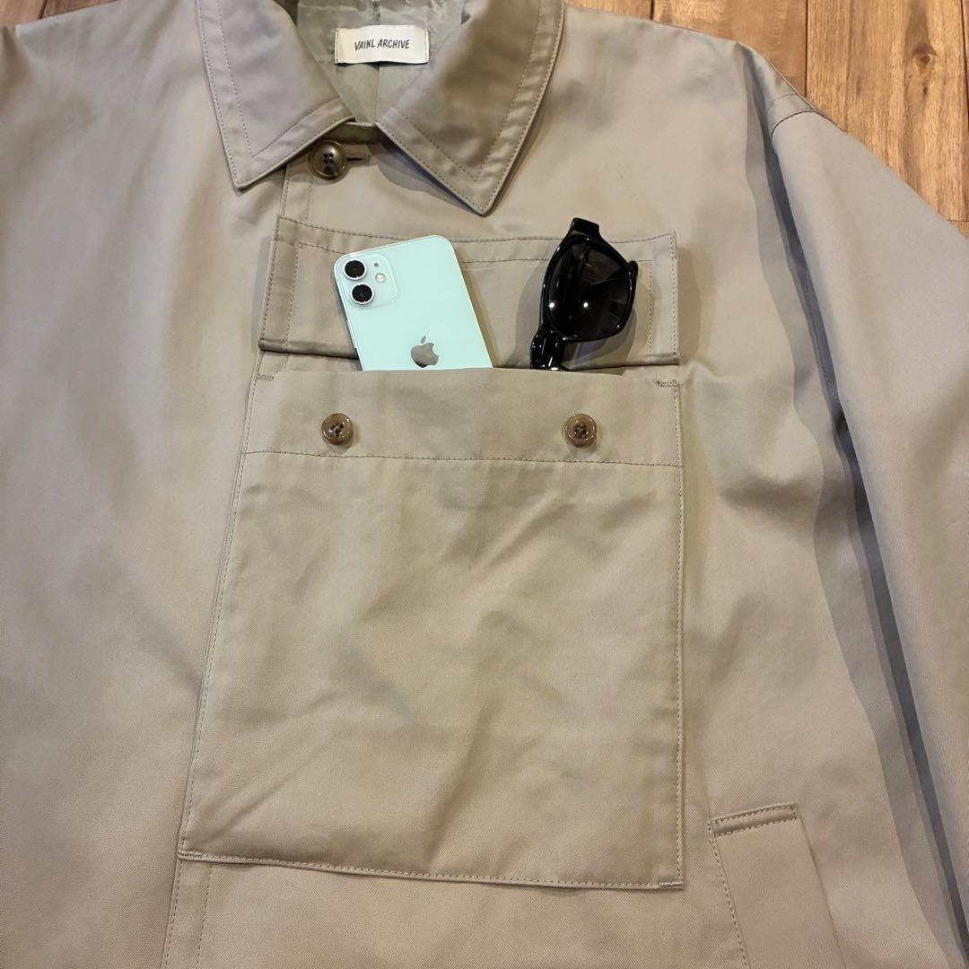 VAINL ARCHIVE CW-COAT ショート丈 トレンチコートジャケット