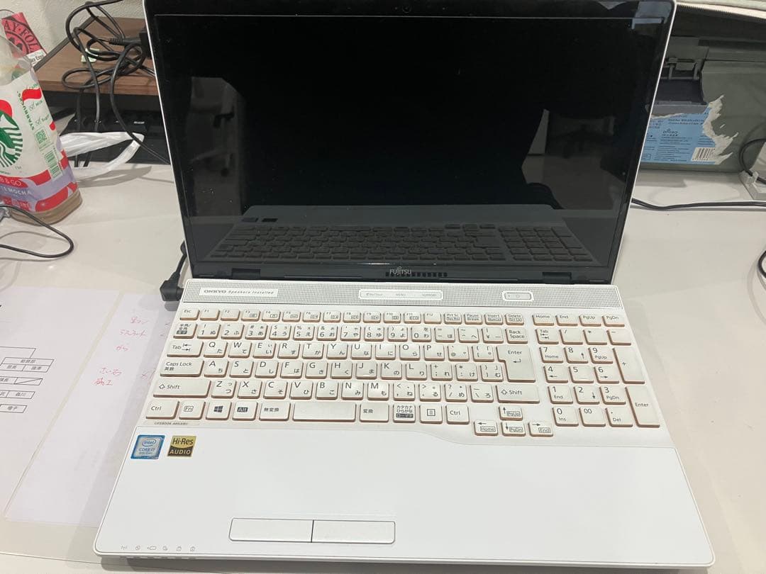 富士通 メモリ16GB LIFEBOOK AH30/D1 ホワイト win11