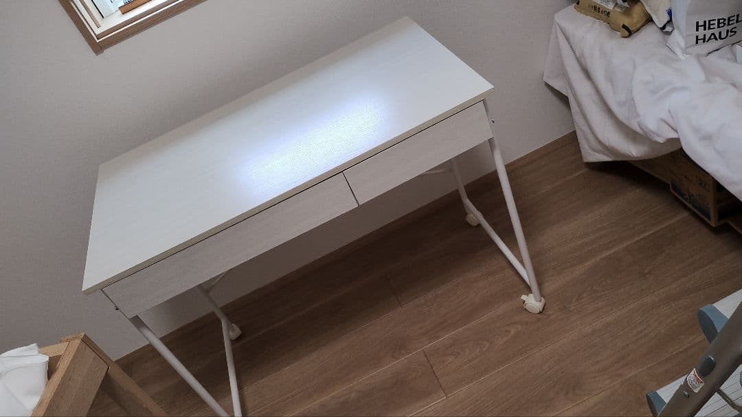 【愛知西三河引取限定】新品　ニトリデスク 引き出し2つ付