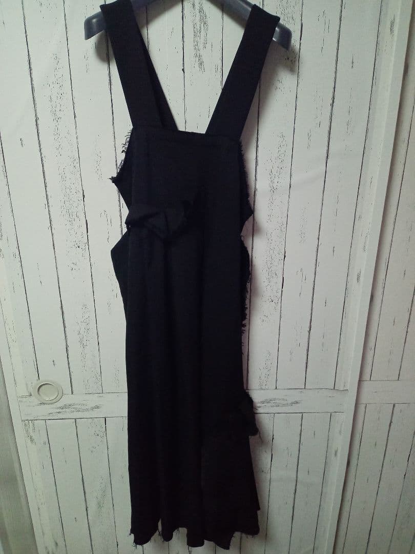 ENFOLD カットオフ　ジャンパースカート　ブラック 36