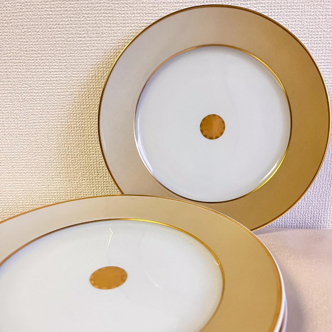 ★新品未使用 ★フランス製シャビーシックなディナープレート 4枚