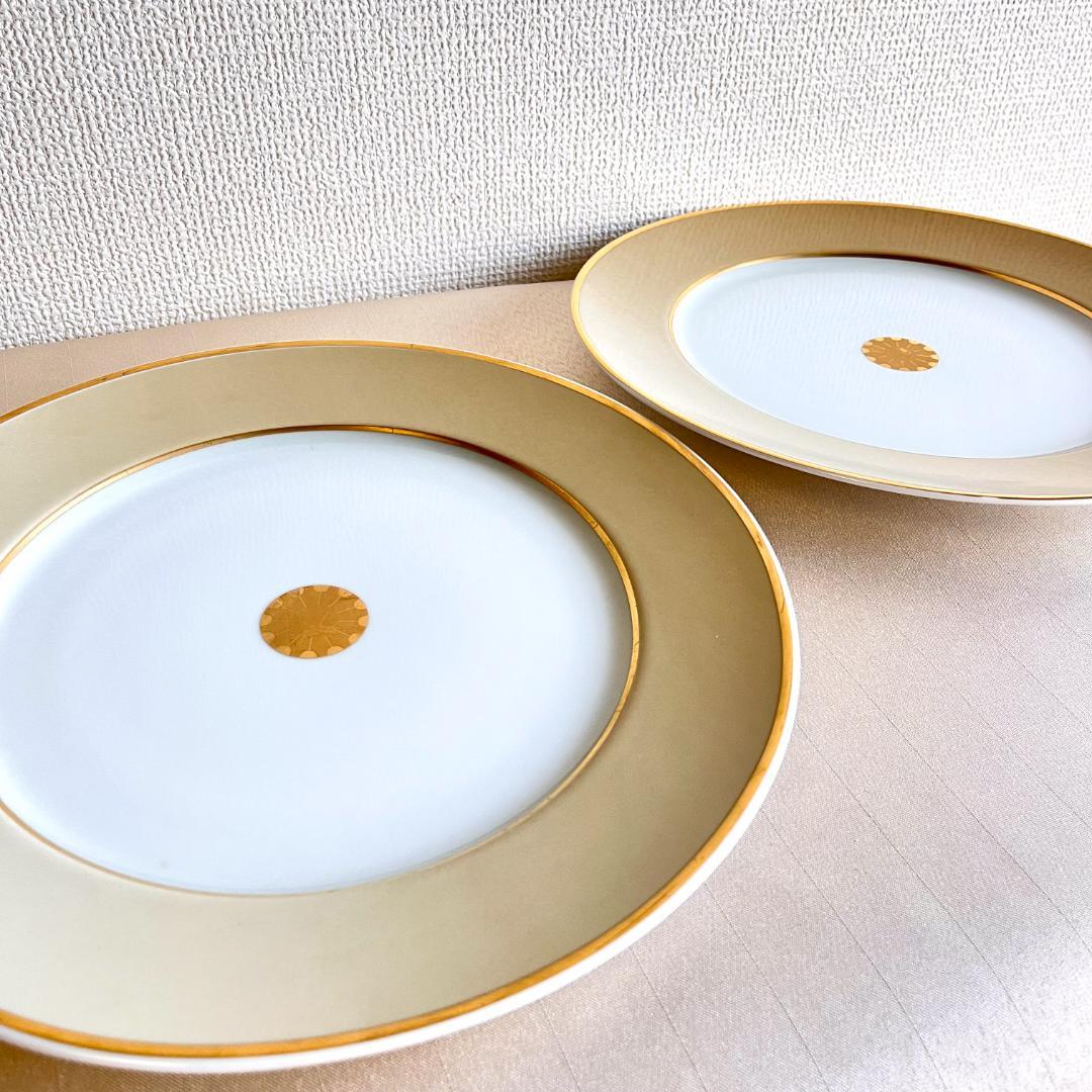 ★新品未使用 ★フランス製シャビーシックなディナープレート 4枚