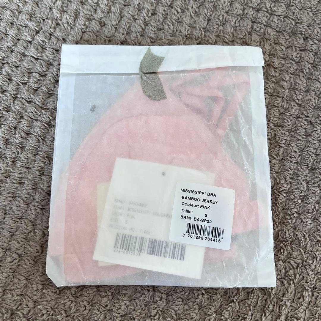 新品タグ付！BASERANGE ミシシッピブラSピンク 下着 アンダーウェア