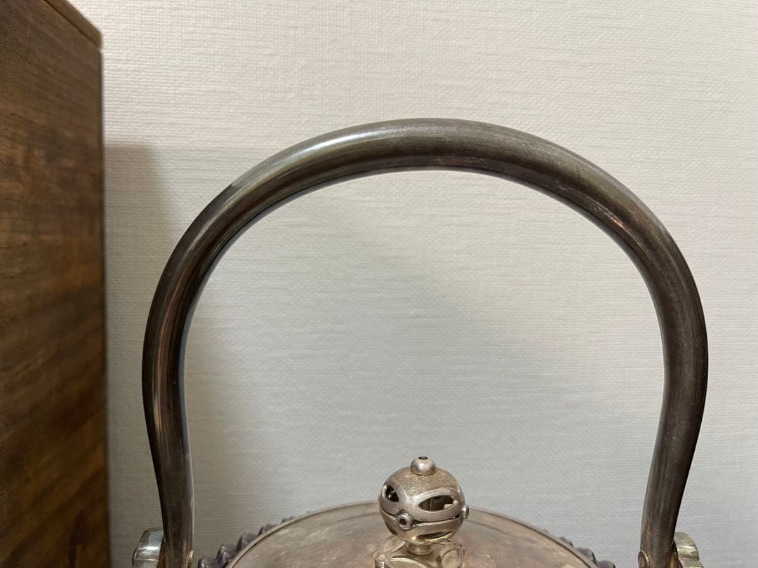 銀瓶　純銀　あられ　木箱付き　652g 骨董古美術